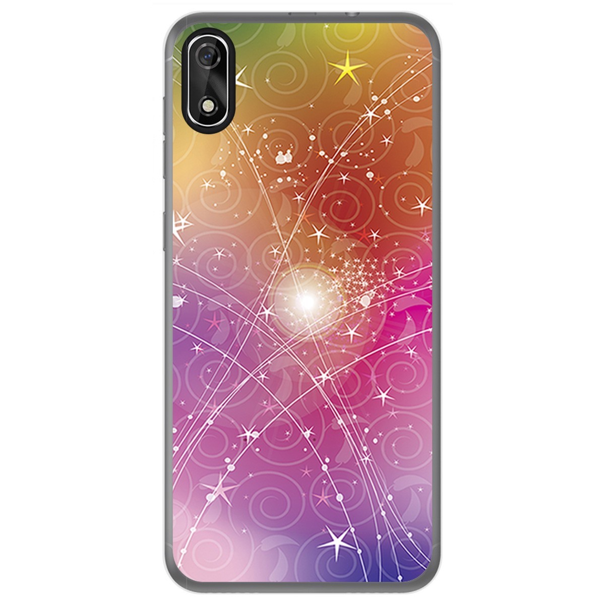 FUNDA de GEL TPU para Cubot J3 diseño Abstracto Dibujos