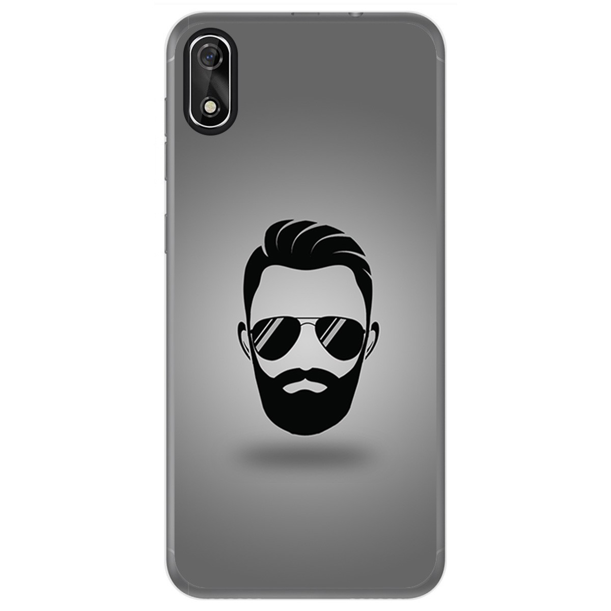 FUNDA de GEL TPU para Cubot J3 diseño Barba Dibujos