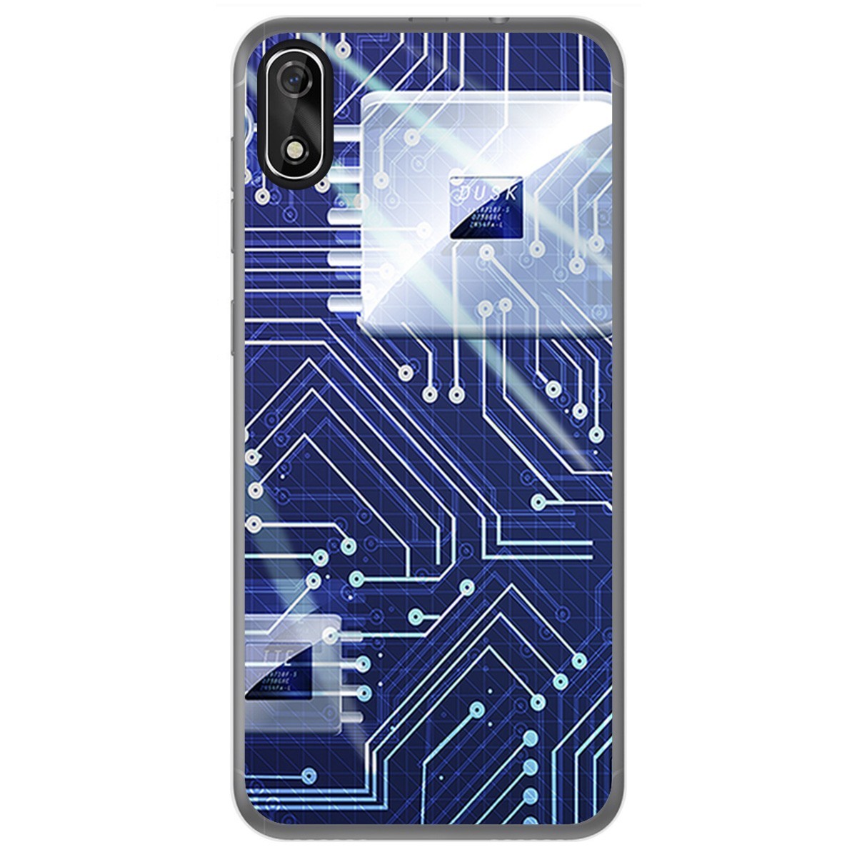 FUNDA de GEL TPU para Cubot J3 diseño Circuito Dibujos