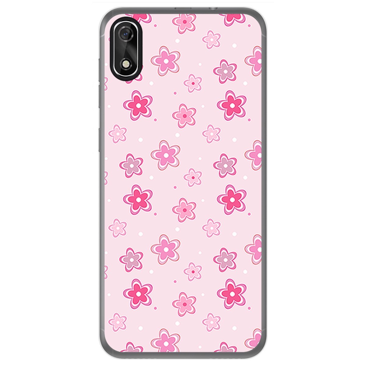 FUNDA de GEL TPU para Cubot J3 diseño Flores Dibujos