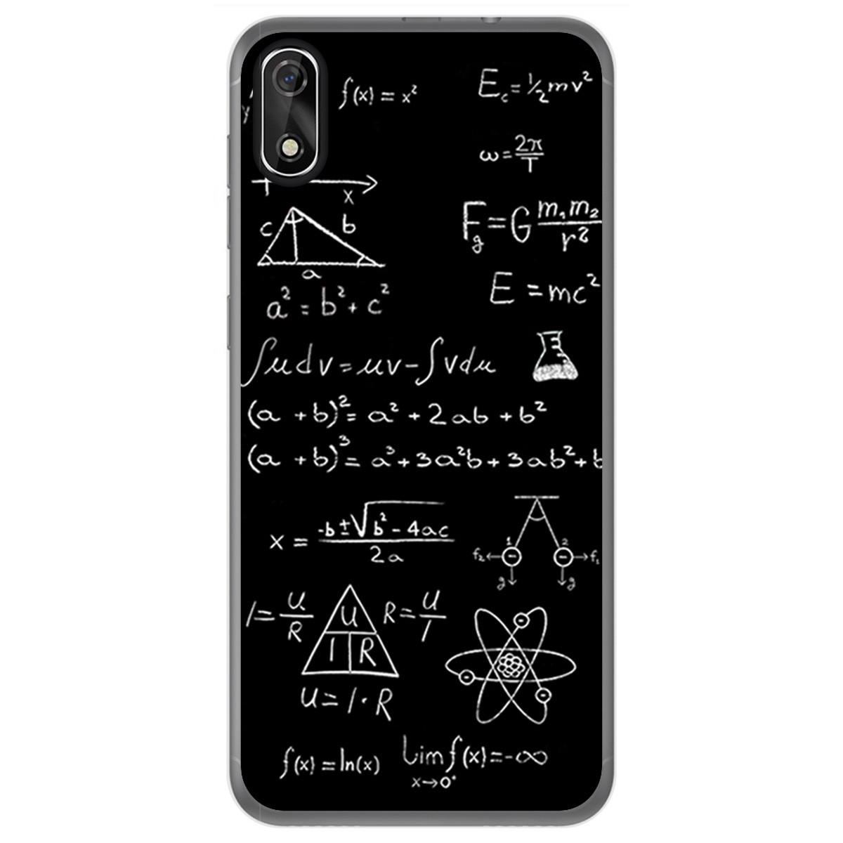 FUNDA de GEL TPU para Cubot J3 diseño Formulas Dibujos