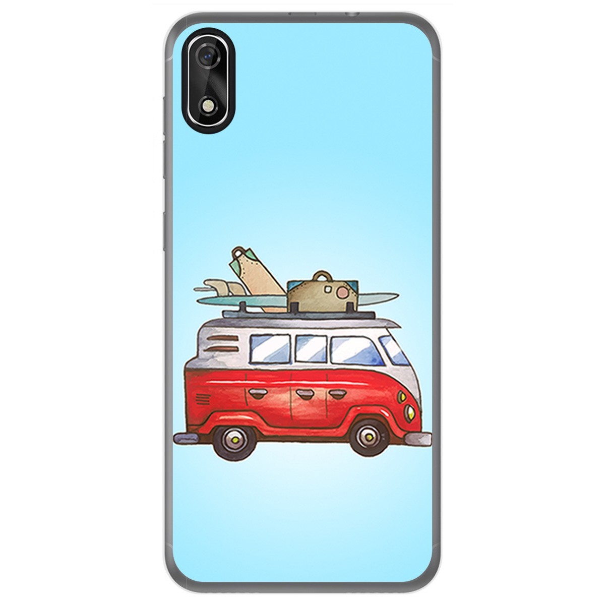 FUNDA de GEL TPU para Cubot J3 diseño Furgoneta Dibujos