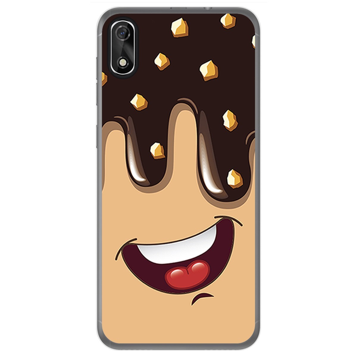 FUNDA de GEL TPU para Cubot J3 diseño Helado Chocolate Dibujos