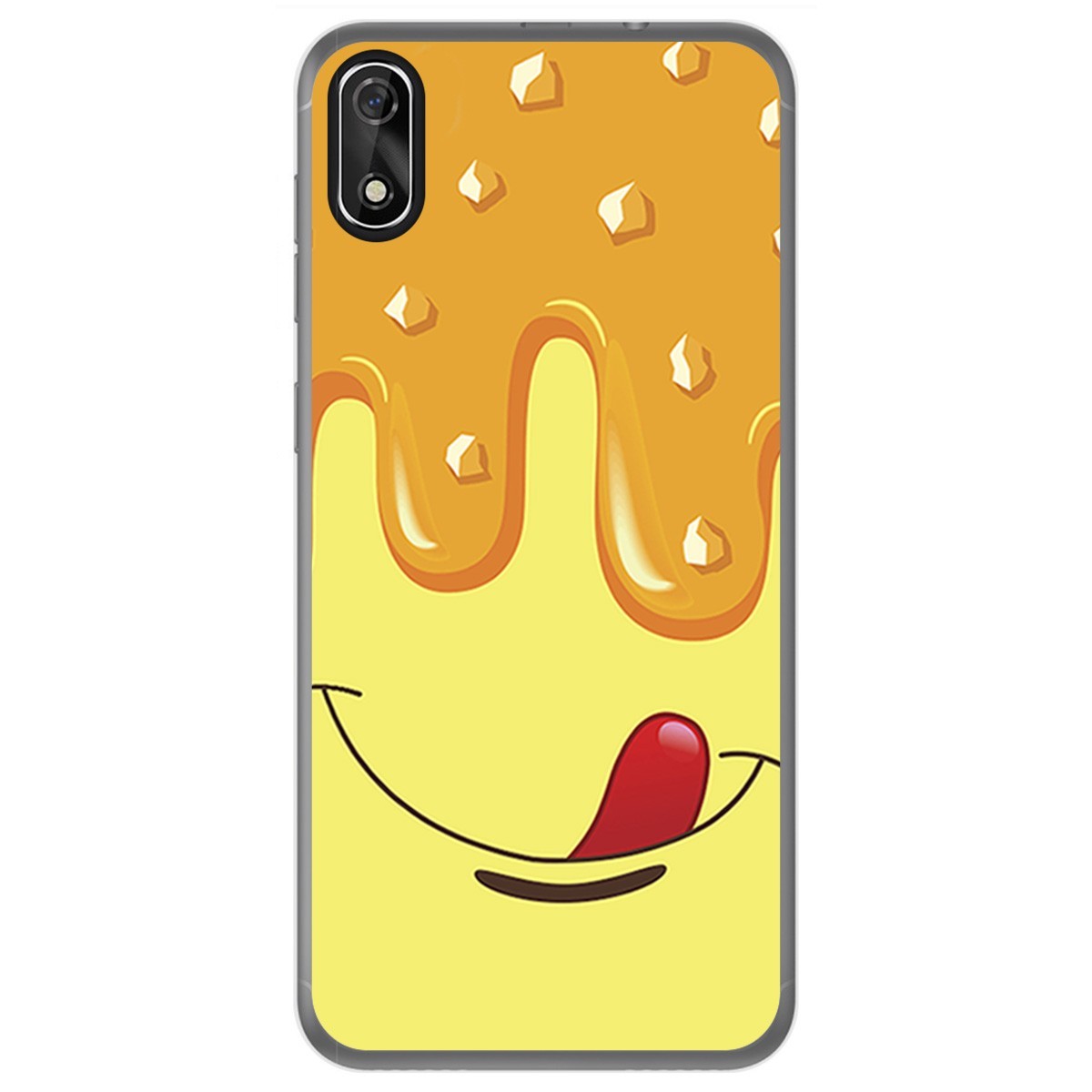 FUNDA de GEL TPU para Cubot J3 diseño Helado Vainilla Dibujos