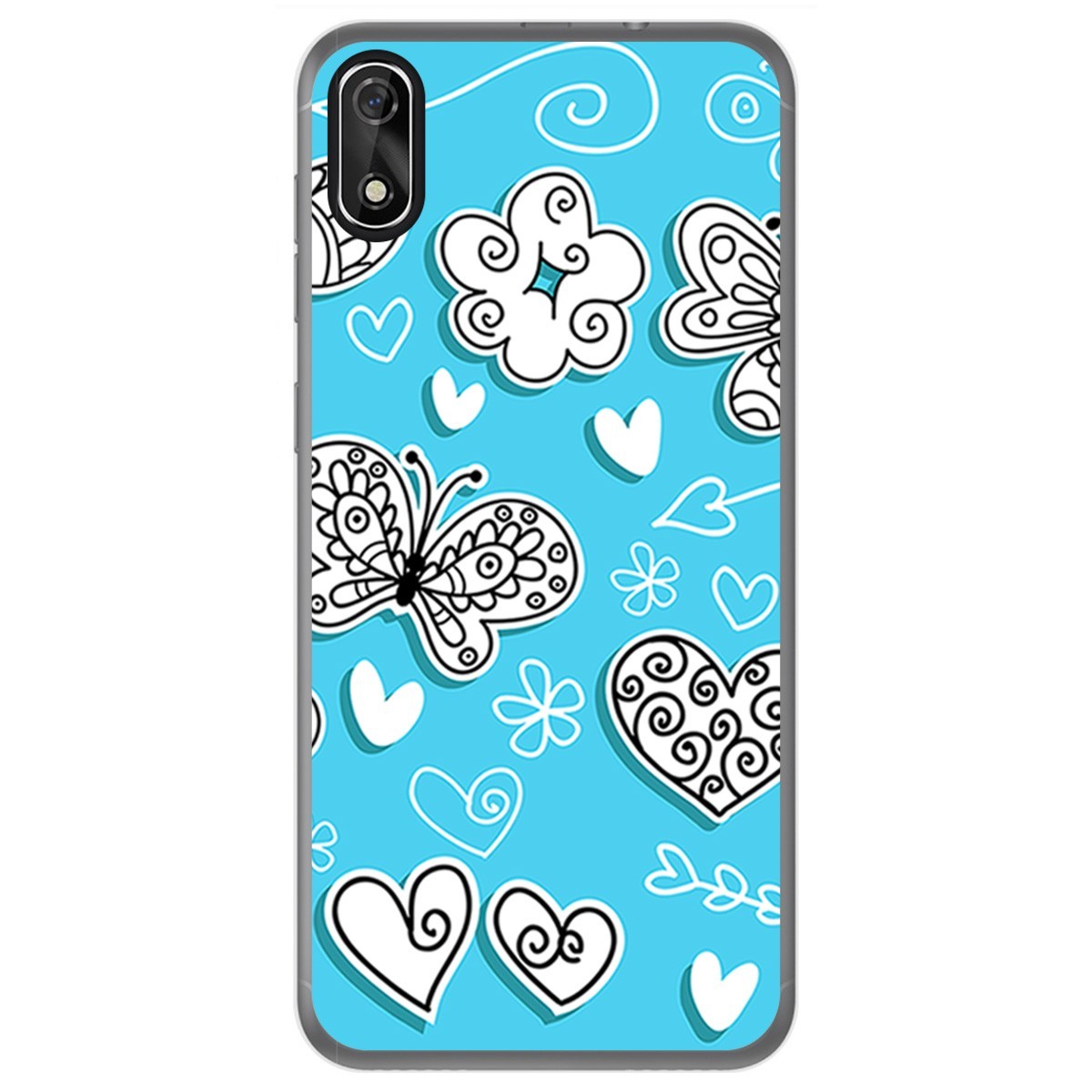 FUNDA de GEL TPU para Cubot J3 diseño Mariposas Dibujos