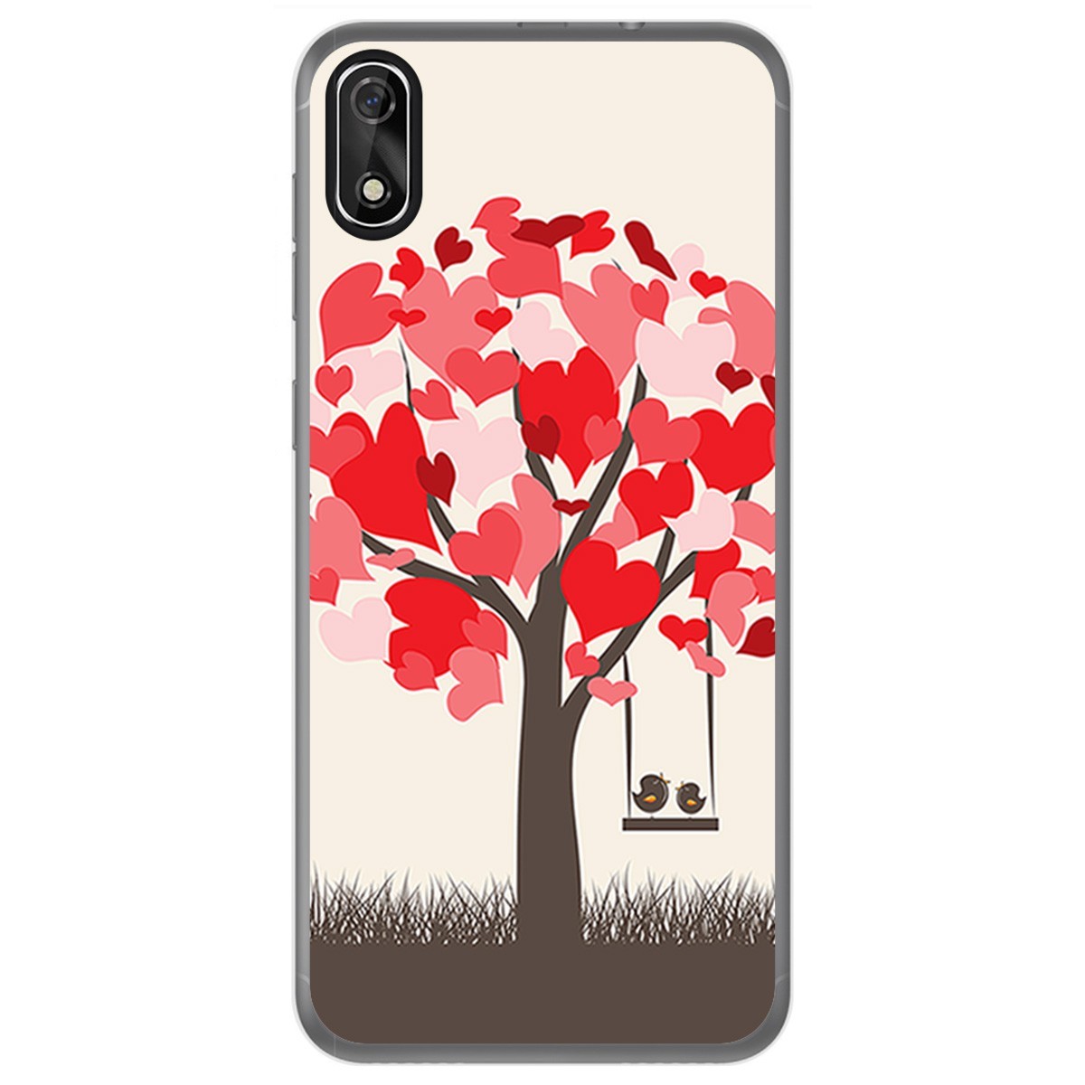 FUNDA de GEL TPU para Cubot J3 diseño Pajaritos Dibujos