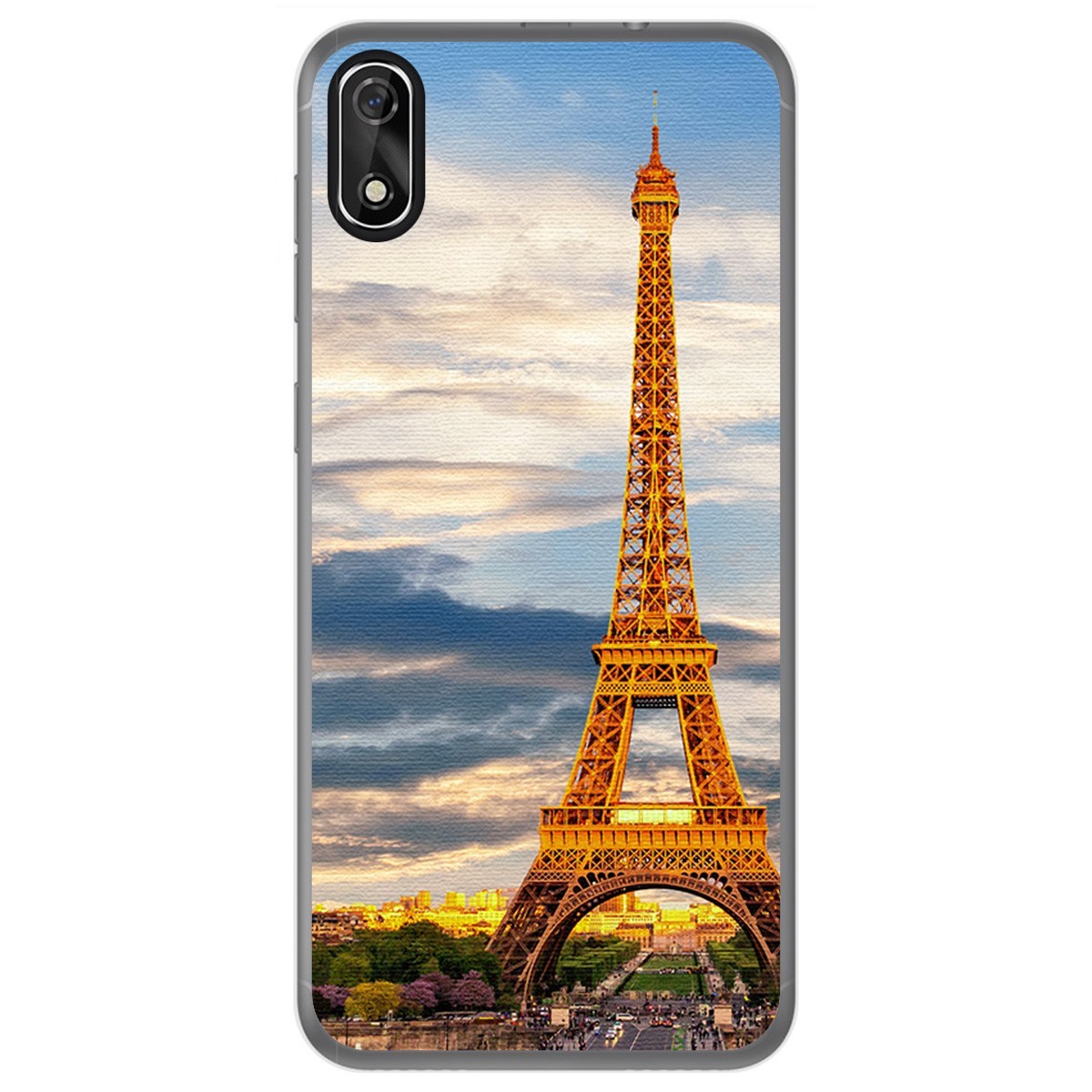 FUNDA de GEL TPU para Cubot J3 diseño Paris Dibujos