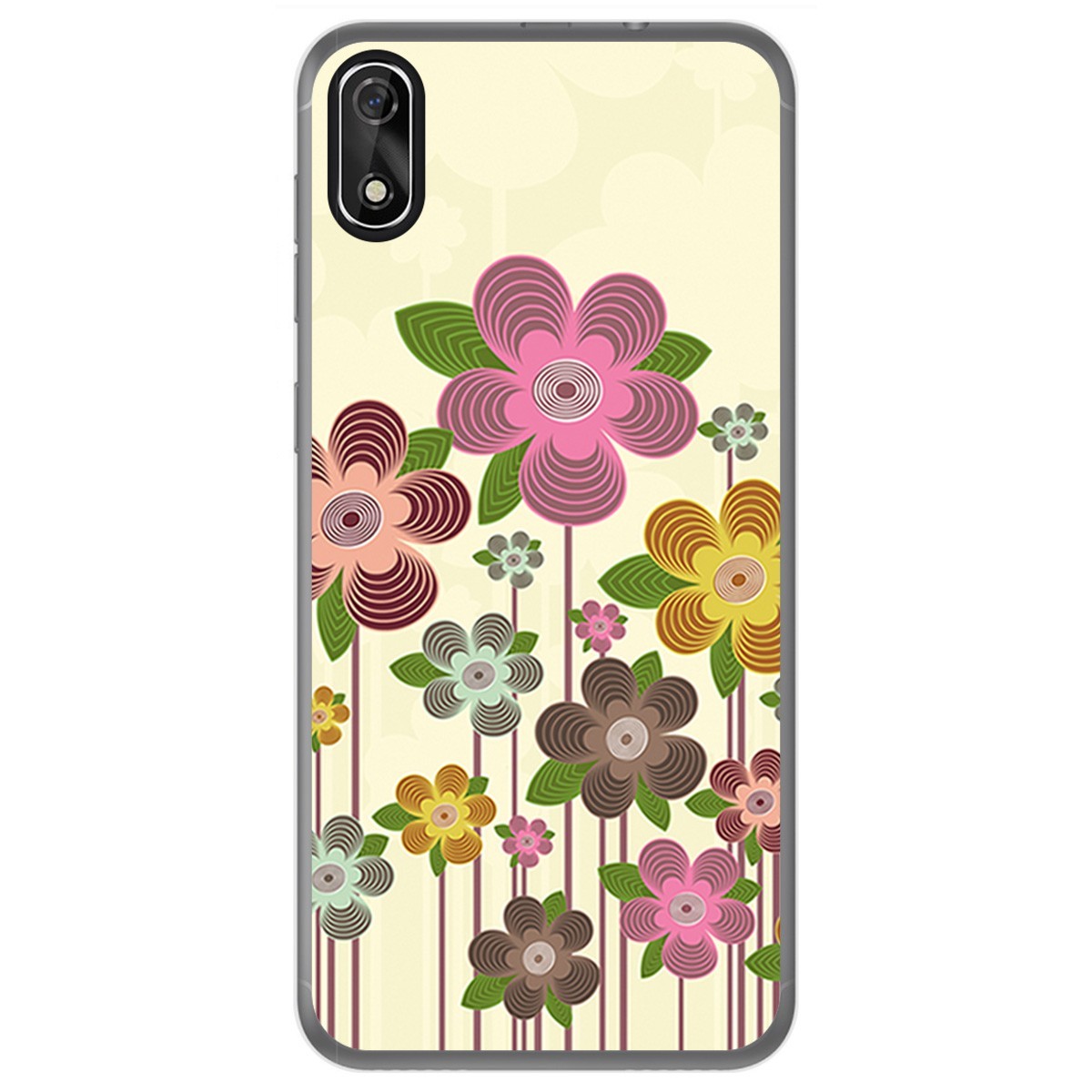 FUNDA de GEL TPU para Cubot J3 diseño Primavera En Flor Dibujos