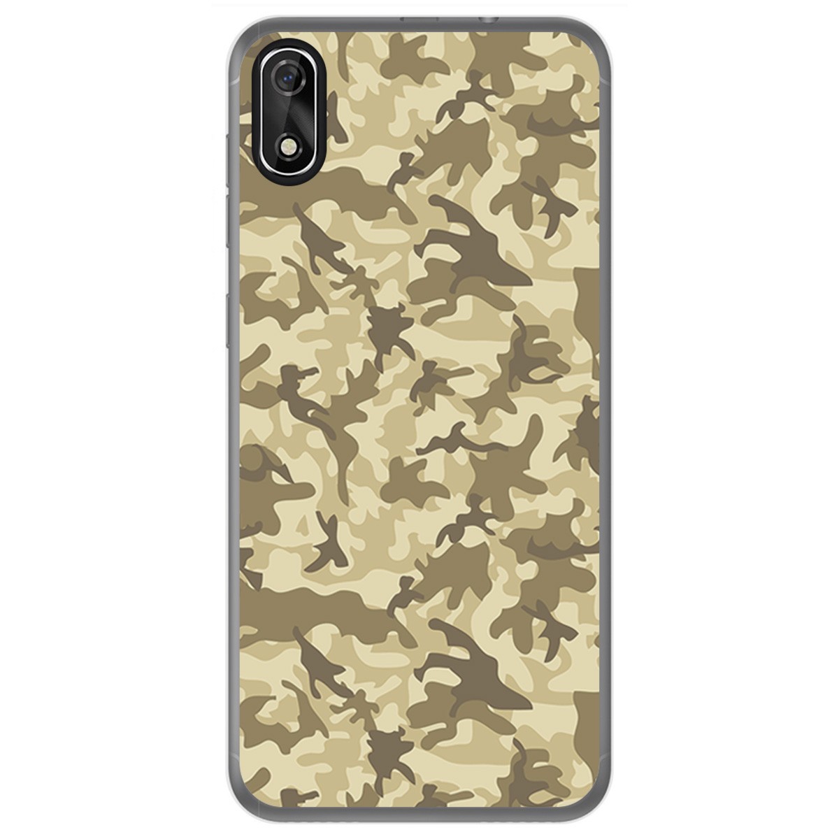 FUNDA de GEL TPU para Cubot J3 diseño Sand Camuflaje Dibujos