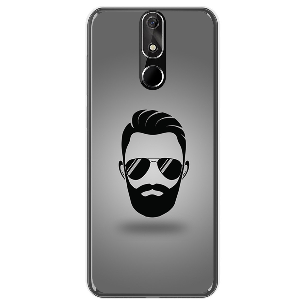FUNDA de GEL TPU para Cubot Power diseño Barba Dibujos