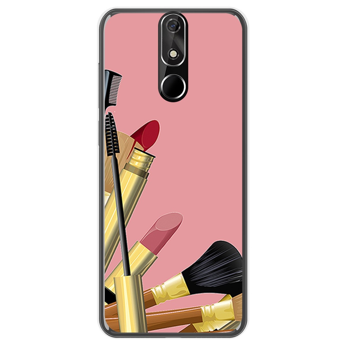 FUNDA de GEL TPU para Cubot Power diseño Brochas Dibujos