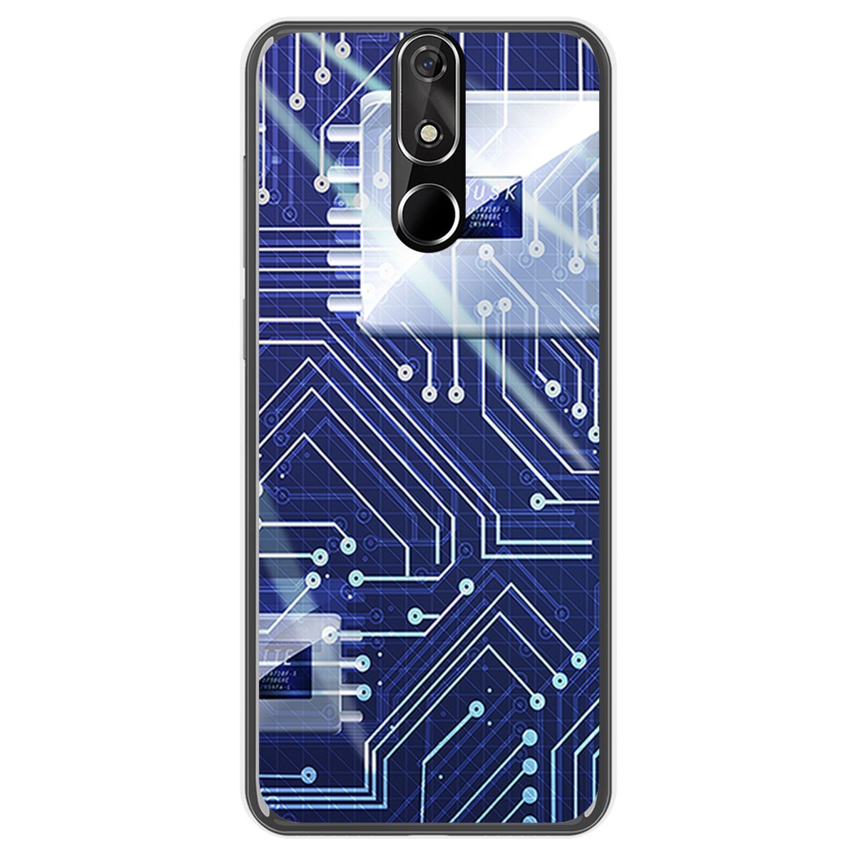 FUNDA de GEL TPU para Cubot Power diseño Circuito Dibujos
