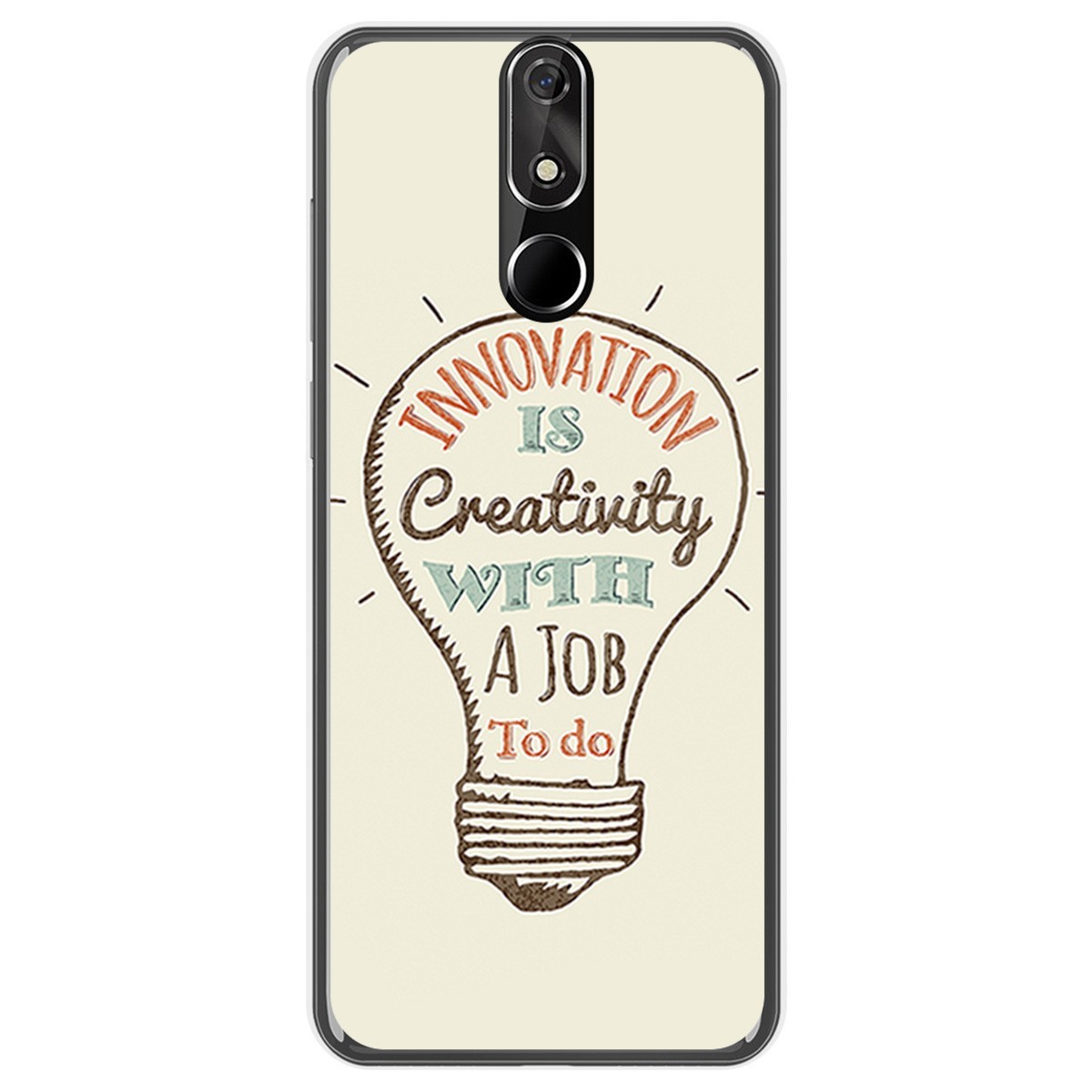 FUNDA de GEL TPU para Cubot Power diseño Creativity Dibujos