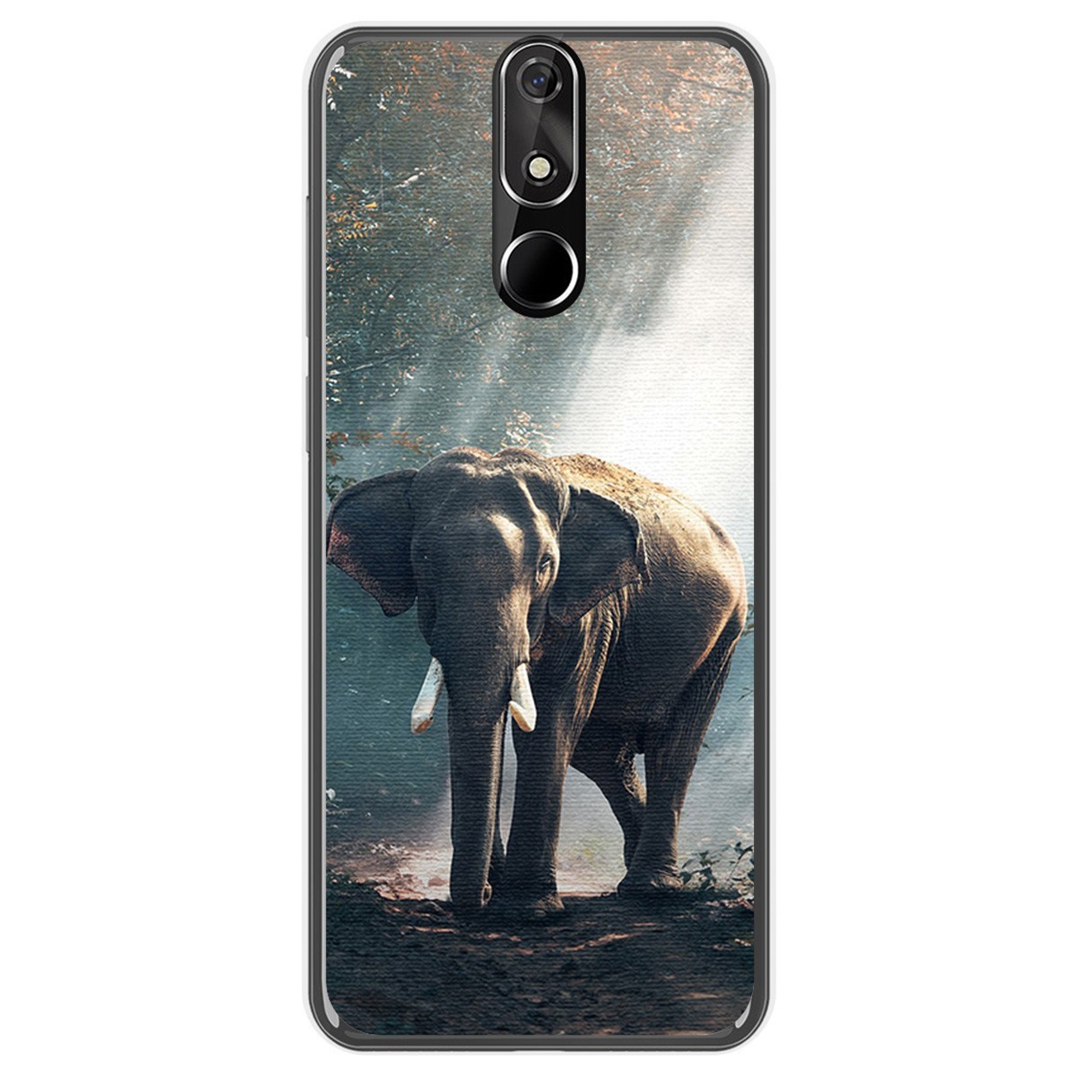 FUNDA de GEL TPU para Cubot Power diseño Elefante Dibujos