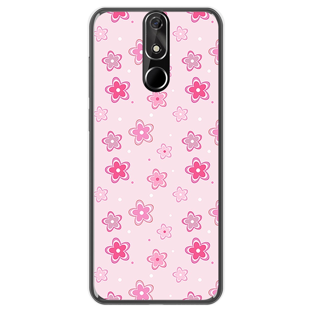 FUNDA de GEL TPU para Cubot Power diseño Flores Dibujos