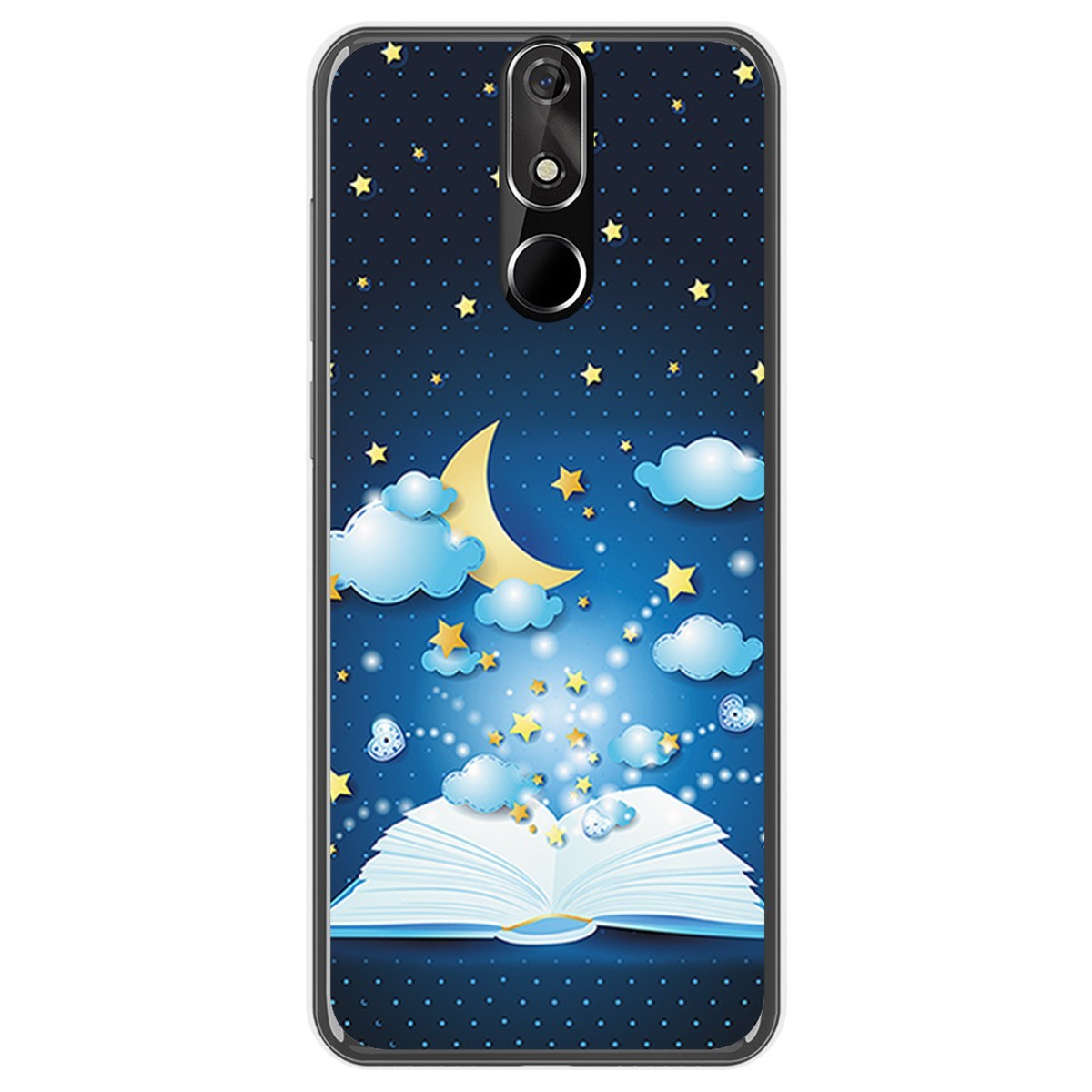 FUNDA de GEL TPU para Cubot Power diseño Libro Cuentos Dibujos
