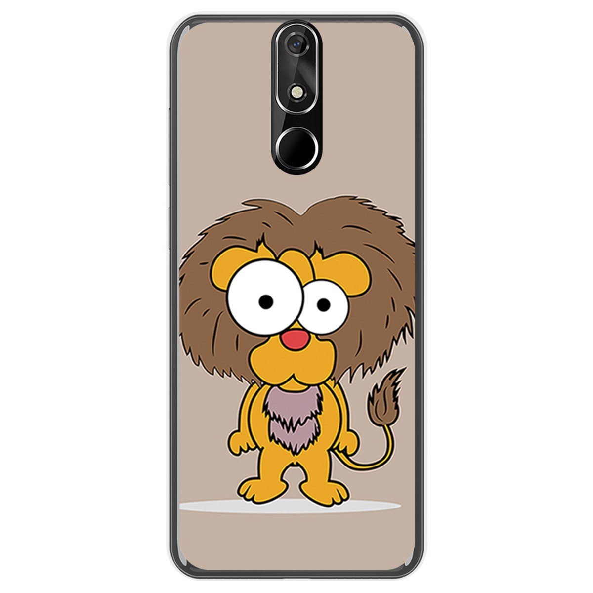FUNDA de GEL TPU para Cubot Power diseño Leon Dibujos