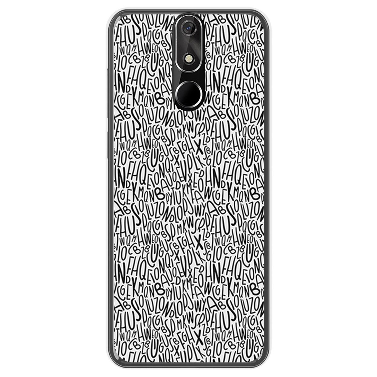 FUNDA de GEL TPU para Cubot Power diseño Letras Dibujos