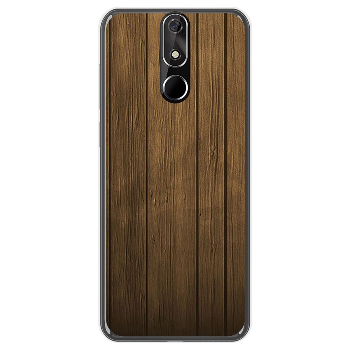 FUNDA de GEL TPU para Cubot Power diseño Madera Dibujos