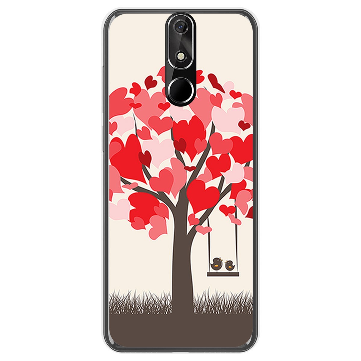 FUNDA de GEL TPU para Cubot Power diseño Pajaritos Dibujos