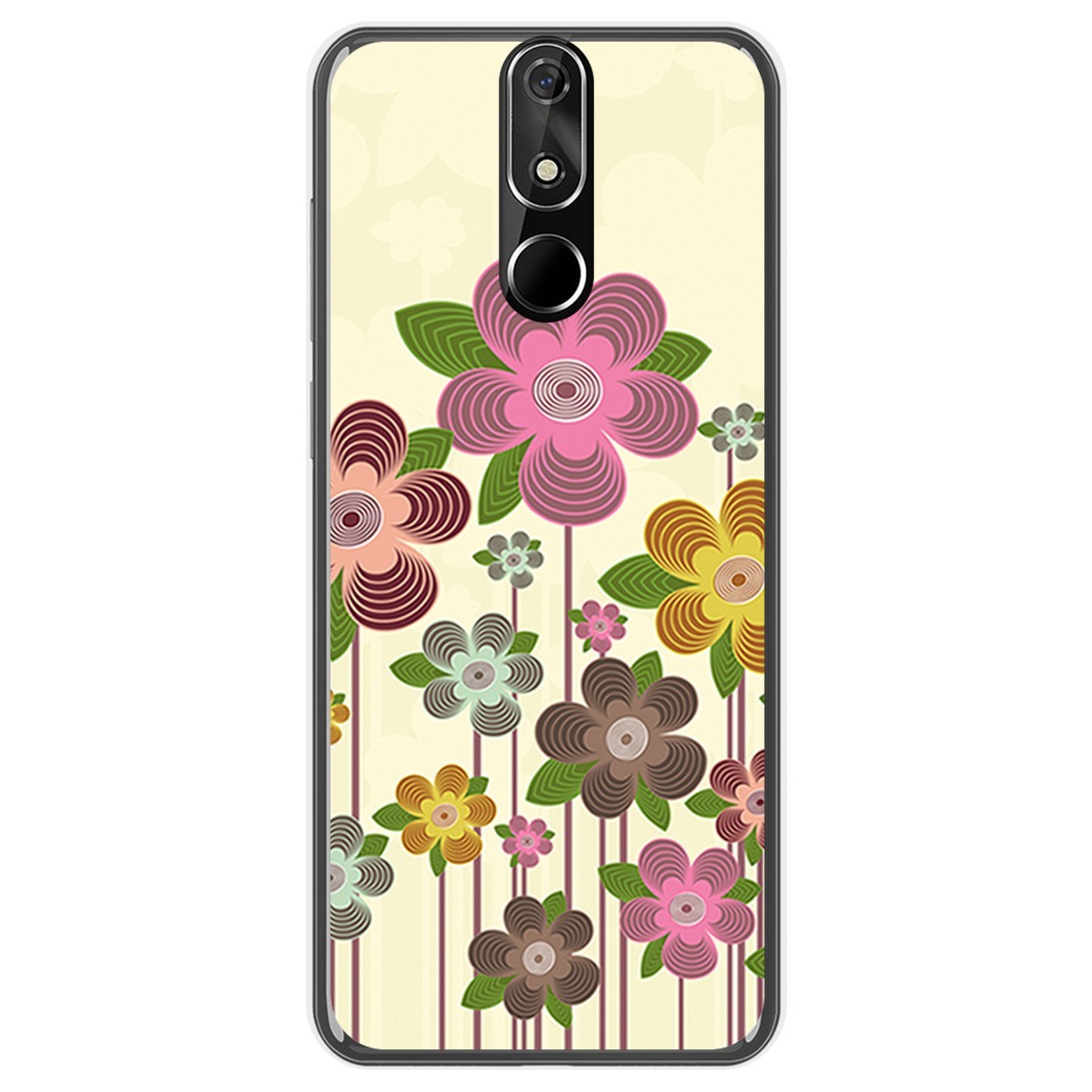FUNDA de GEL TPU para Cubot Power diseño Primavera En Flor Dibujos