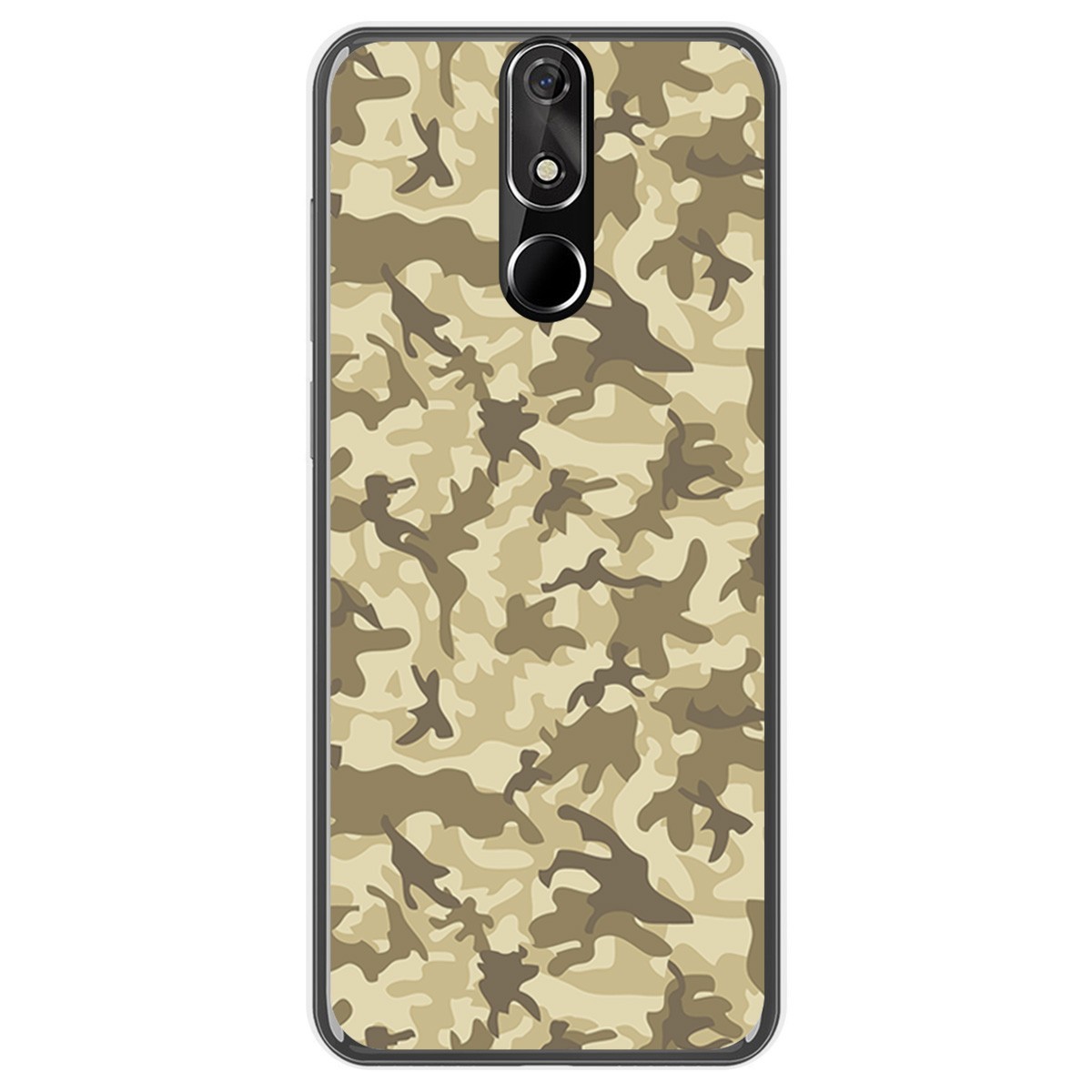 FUNDA de GEL TPU para Cubot Power diseño Sand Camuflaje Dibujos