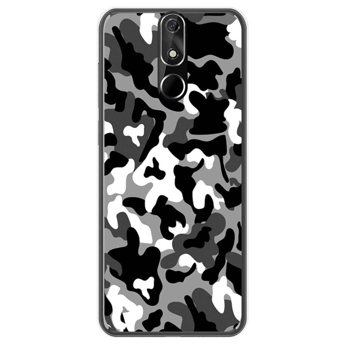 FUNDA de GEL TPU para Cubot Power diseño Snow Camuflaje Dibujos