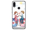 FUNDA de GEL TPU para Xiaomi Redmi Note 7 diseño Café Dibujos