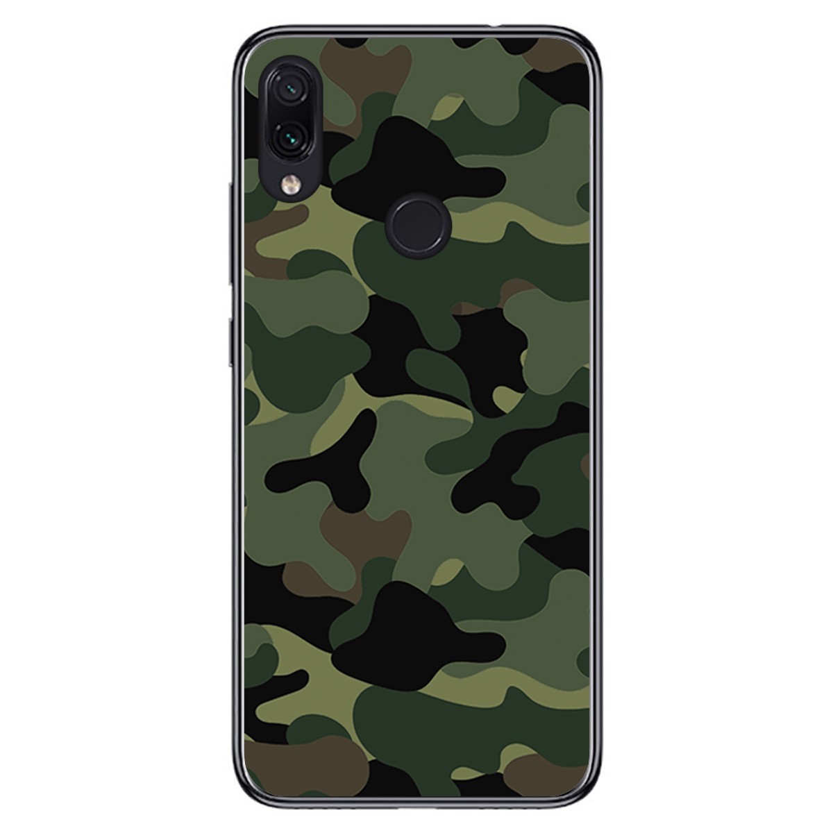 FUNDA de GEL TPU para Xiaomi Redmi Note 7 diseño Camuflaje Dibujos