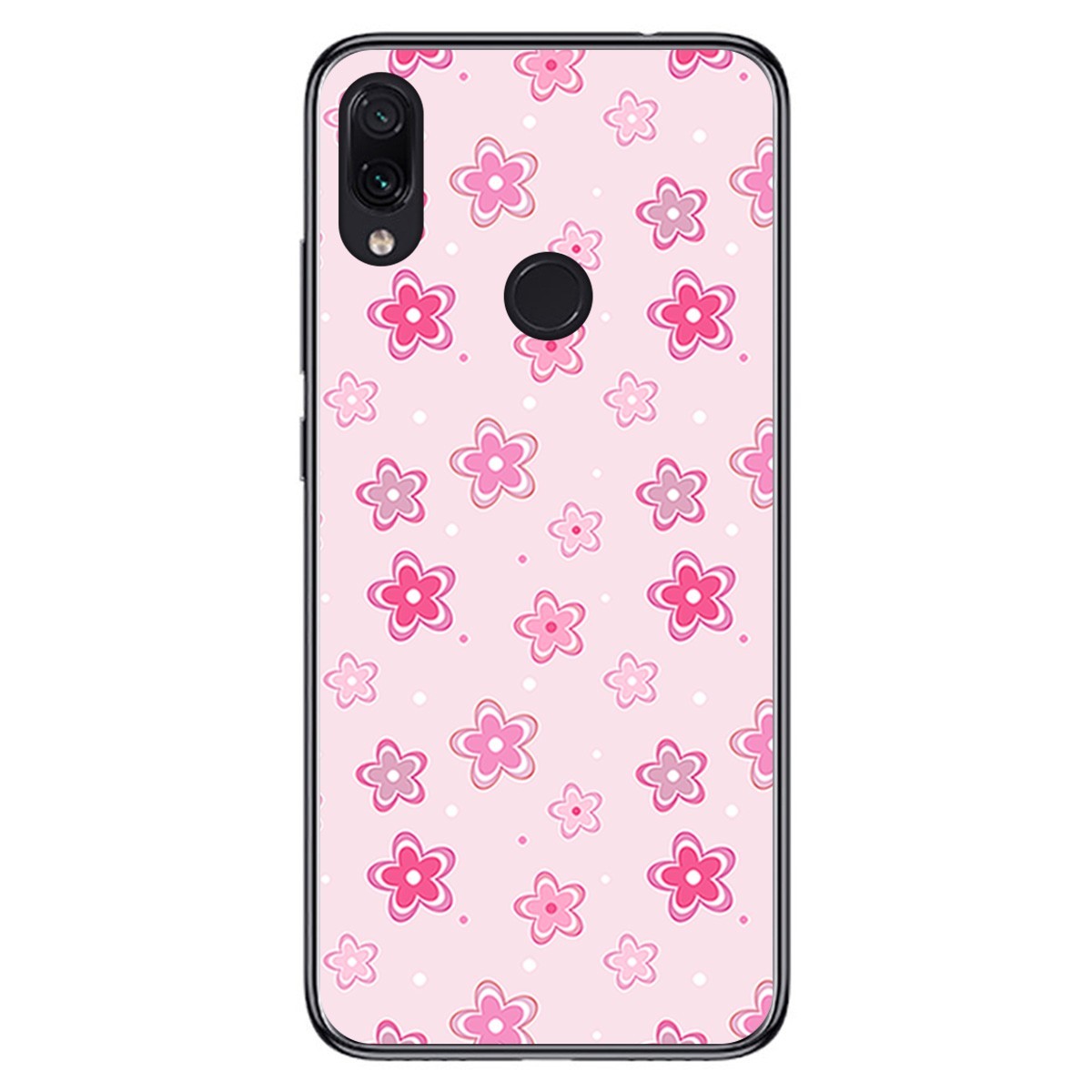 FUNDA de GEL TPU para Xiaomi Redmi Note 7 diseño Flores Dibujos