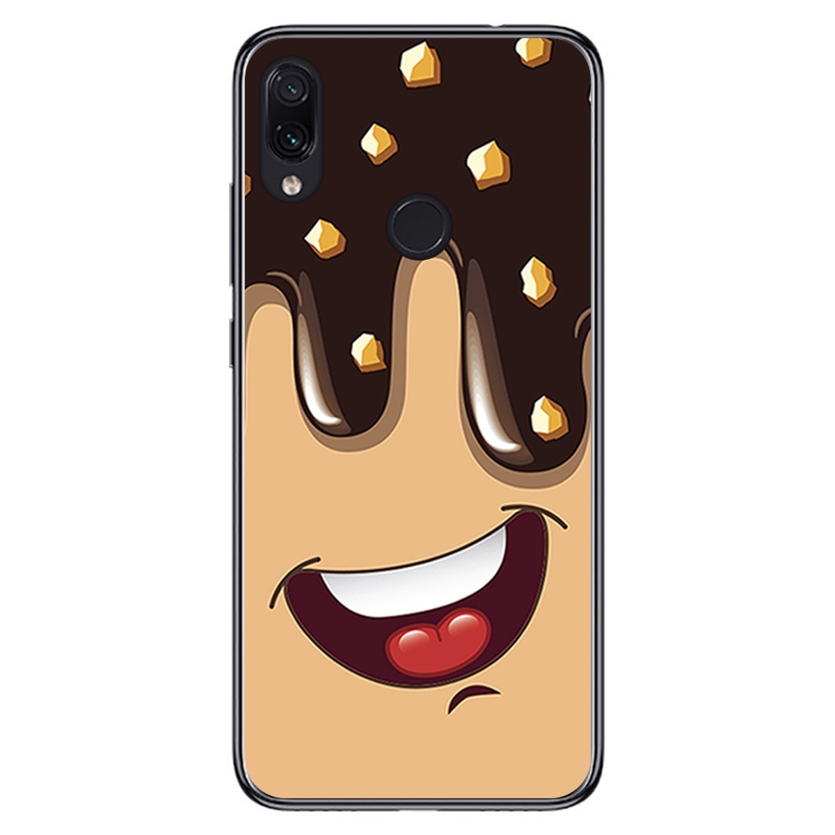 FUNDA de GEL TPU para Xiaomi Redmi Note 7 diseño Helado Chocolate Dibujos
