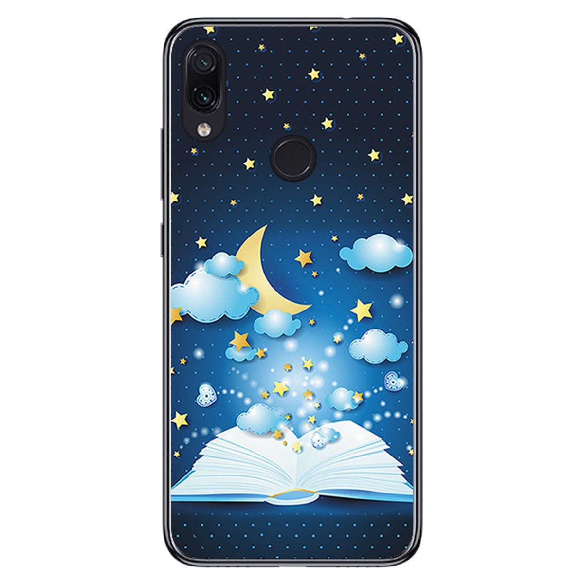 FUNDA de GEL TPU para Xiaomi Redmi Note 7 diseño Libro Cuentos Dibujos