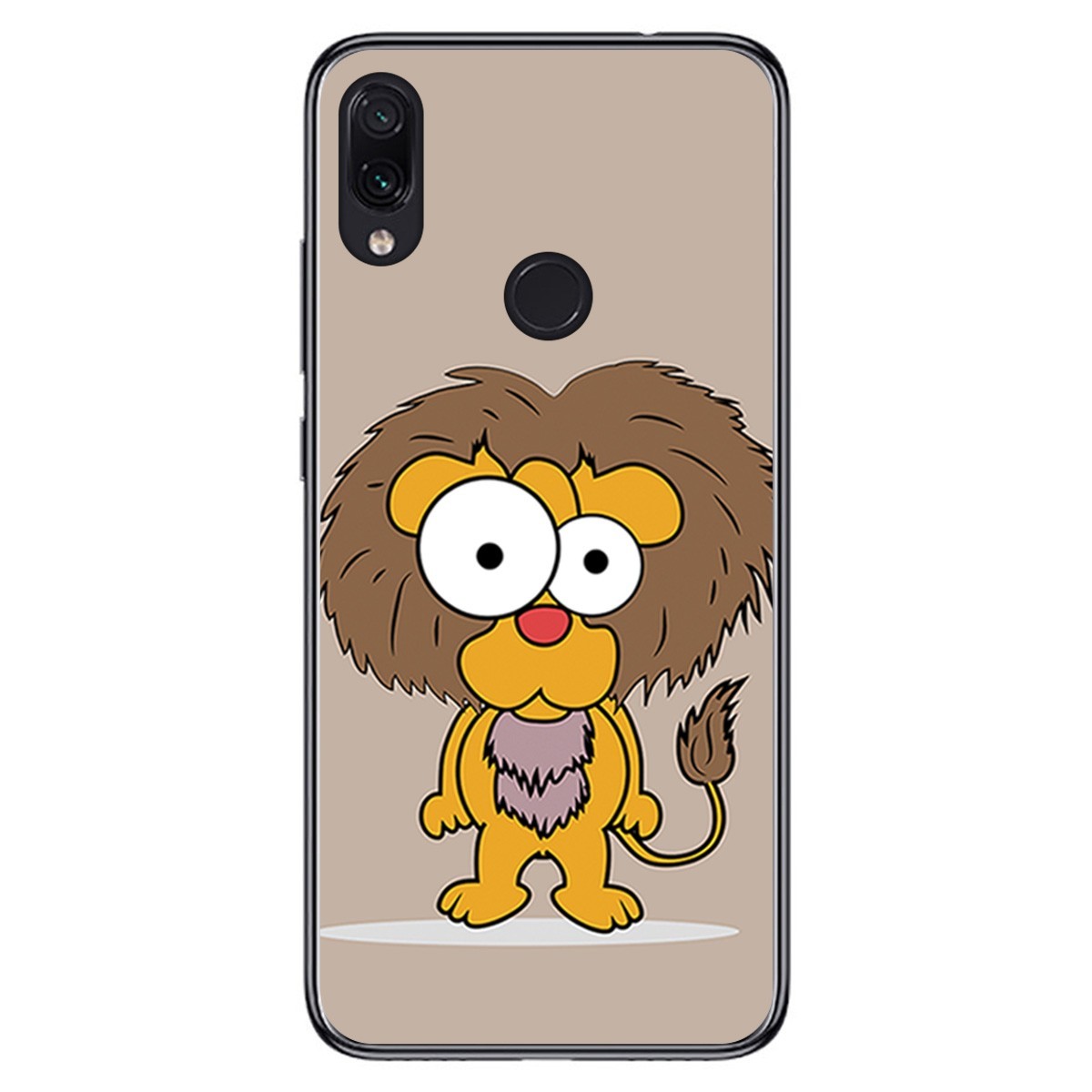 FUNDA de GEL TPU para Xiaomi Redmi Note 7 diseño Leon Dibujos