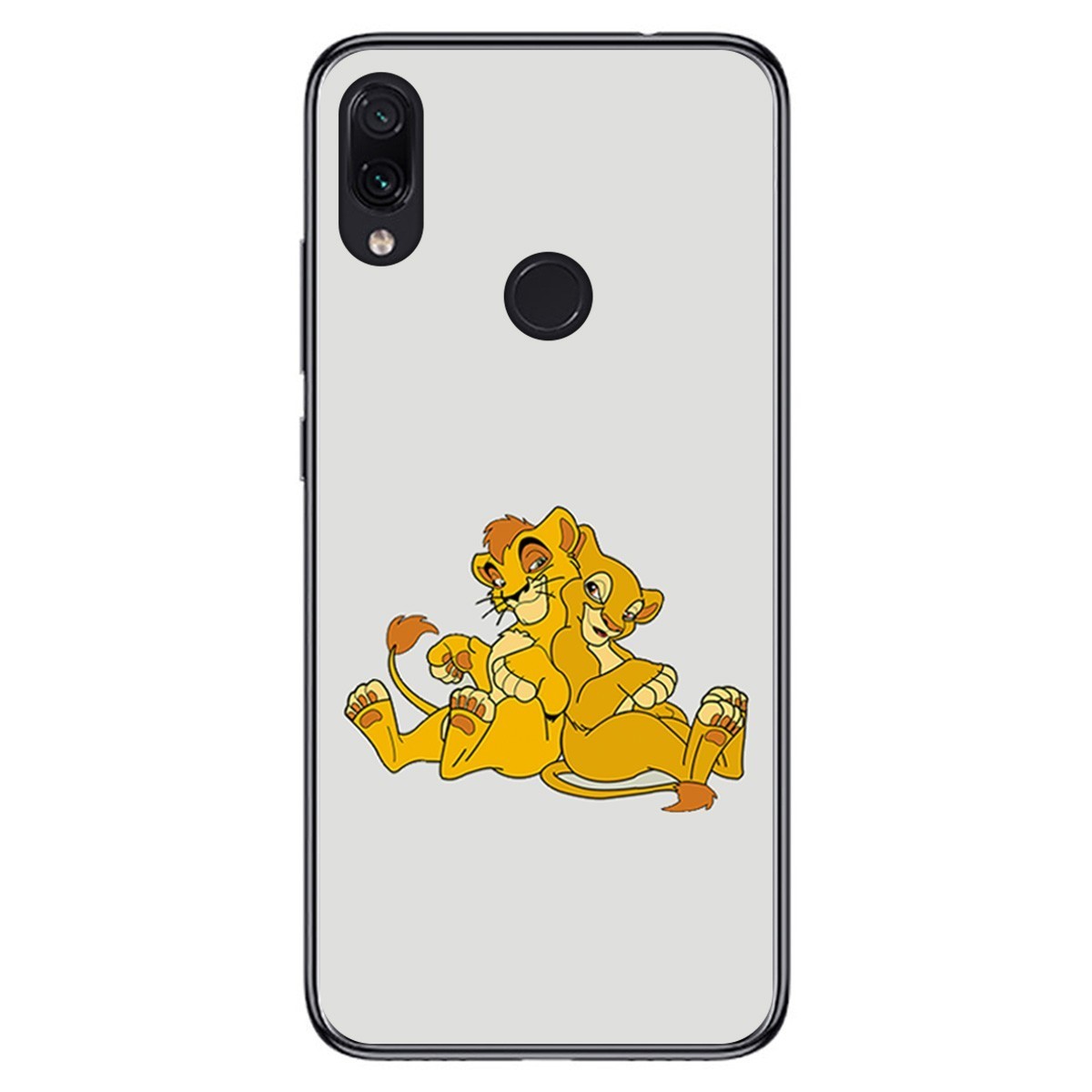FUNDA de GEL TPU para Xiaomi Redmi Note 7 diseño Leones Dibujos