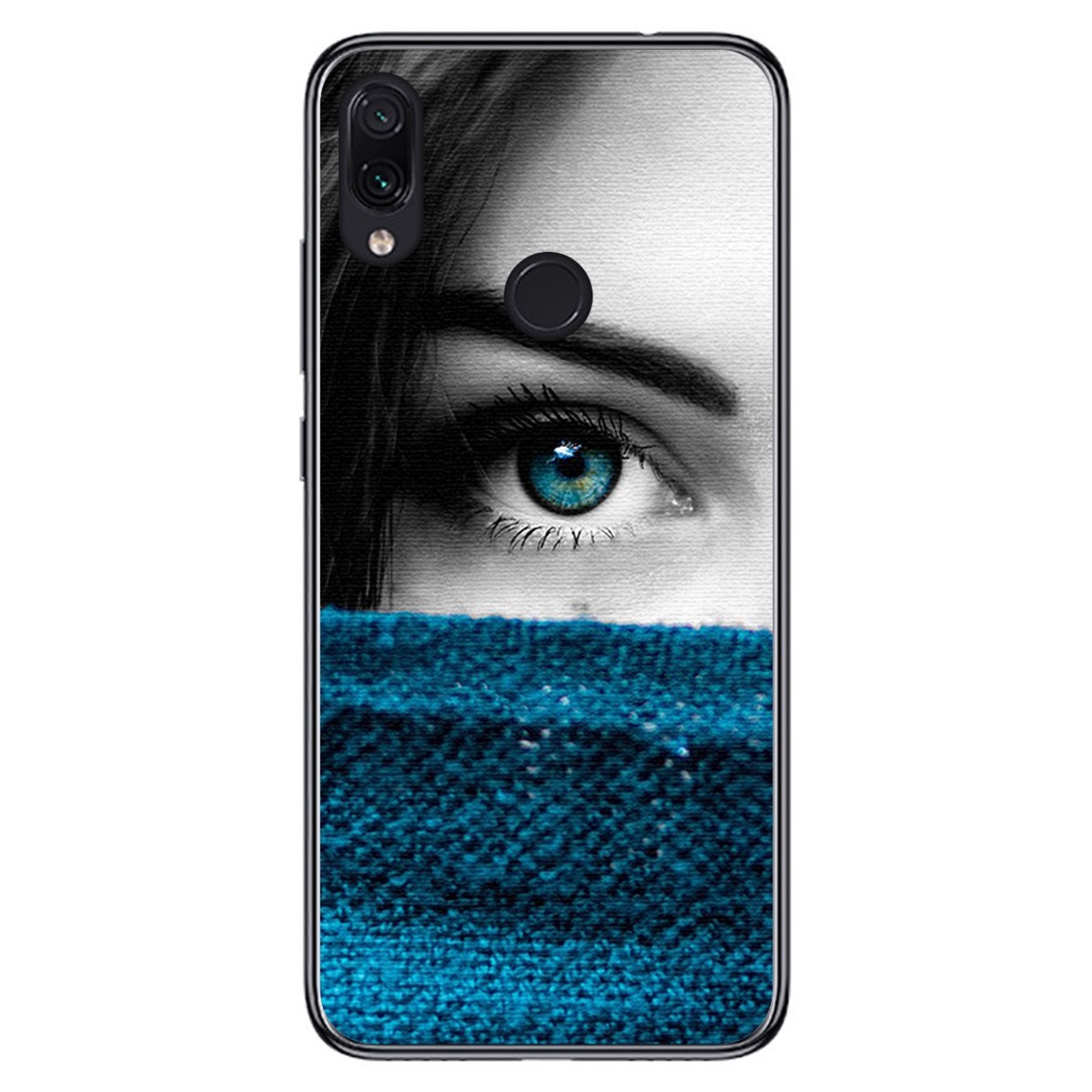 FUNDA de GEL TPU para Xiaomi Redmi Note 7 diseño Ojo Dibujos