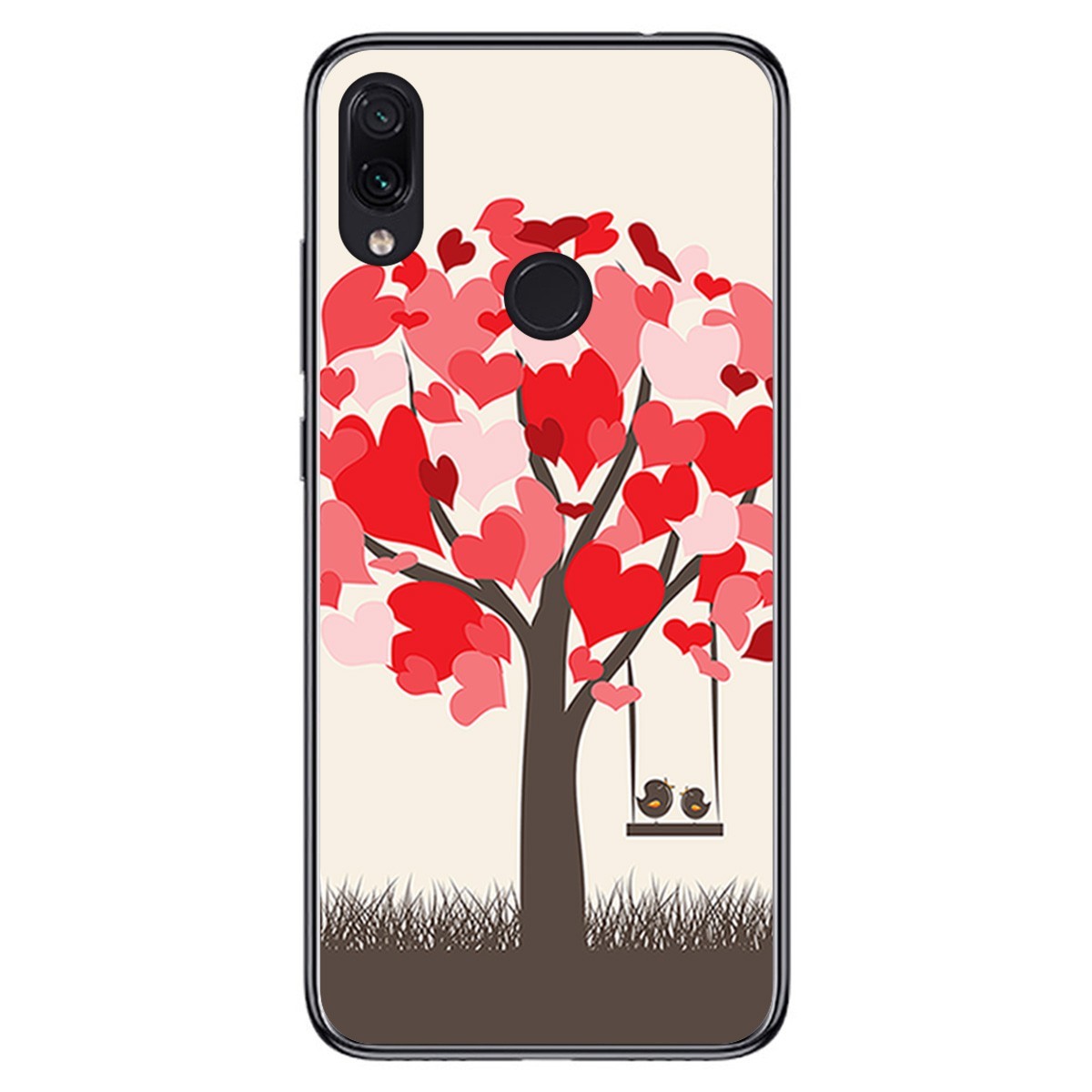 FUNDA de GEL TPU para Xiaomi Redmi Note 7 diseño Pajaritos Dibujos