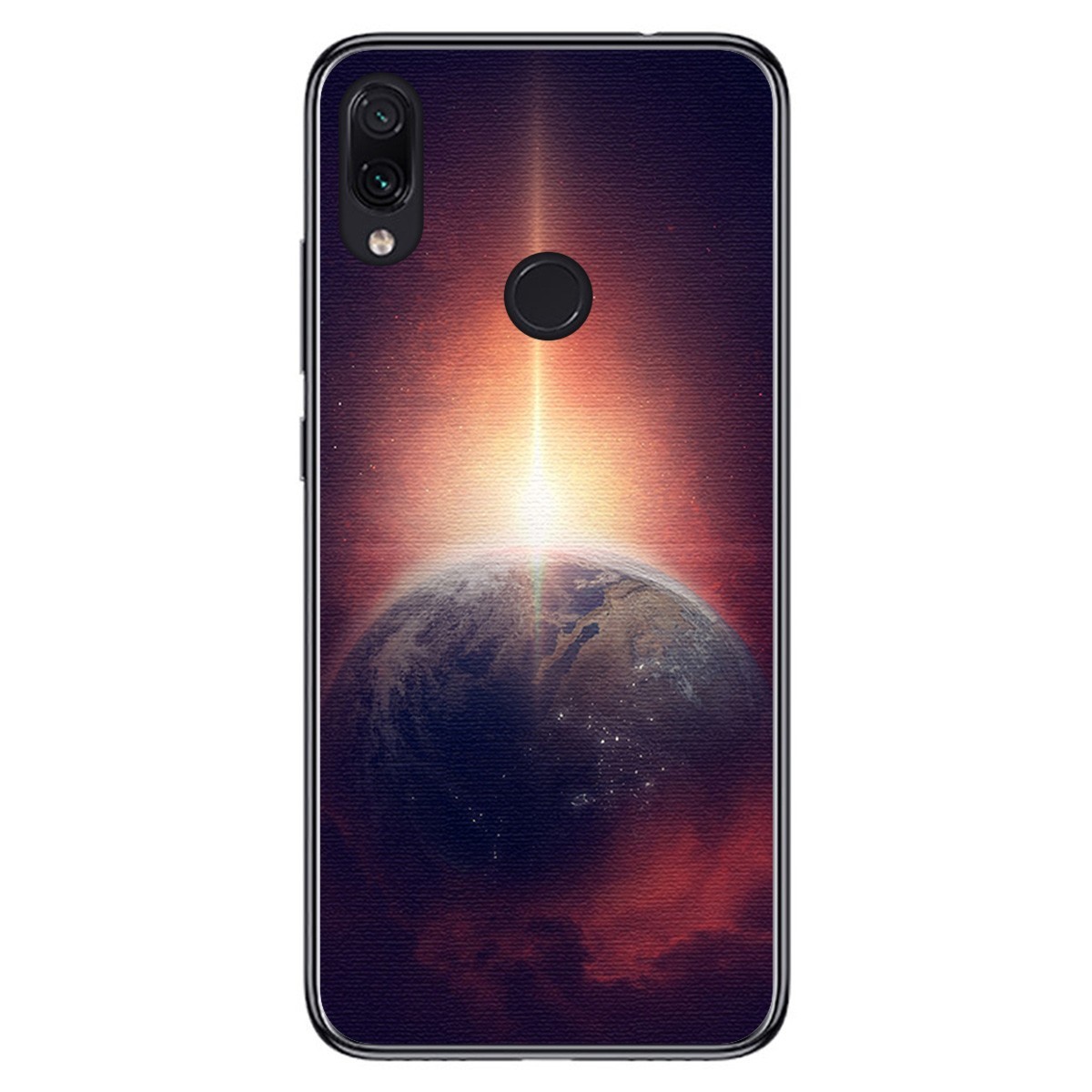 FUNDA de GEL TPU para Xiaomi Redmi Note 7 diseño Tierra Dibujos