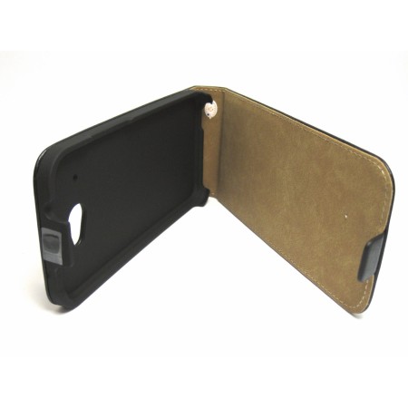 Funda Piel Premium Ultra-Slim HTC Desire 601 Negra