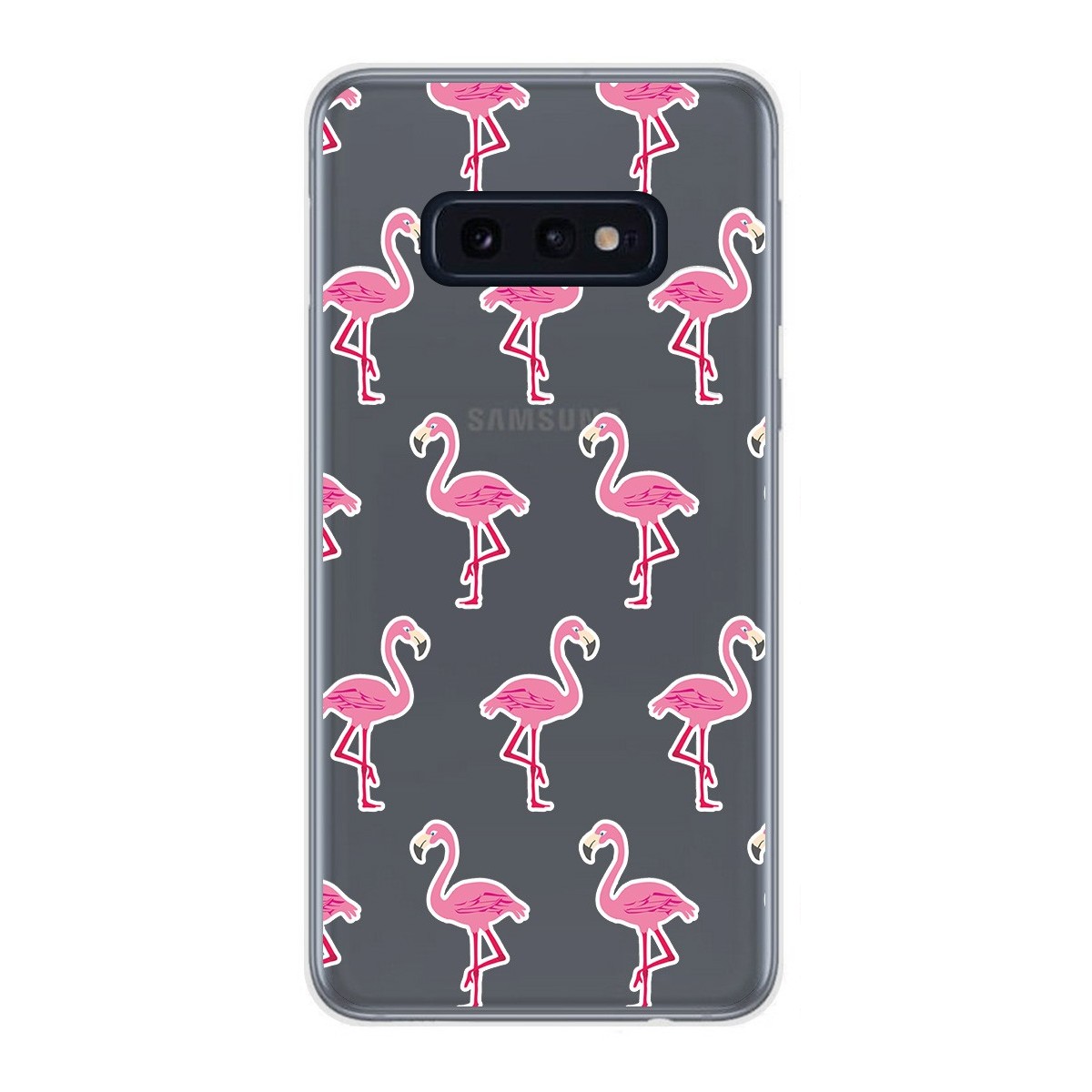 Funda Gel Transparente para Samsung Galaxy S10e diseño Flamenco Dibujos