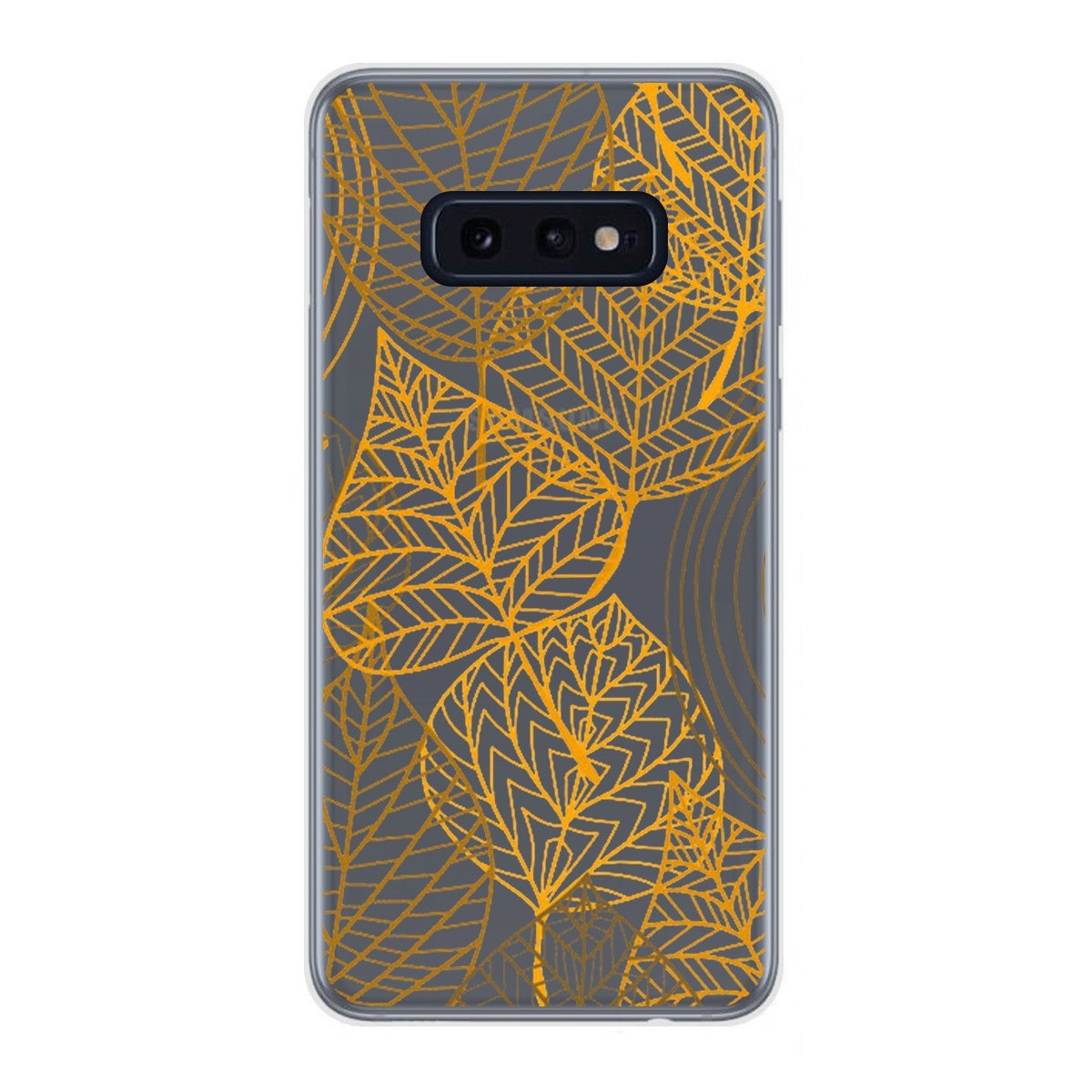 Funda Gel Transparente para Samsung Galaxy S10e diseño Hojas Dibujos