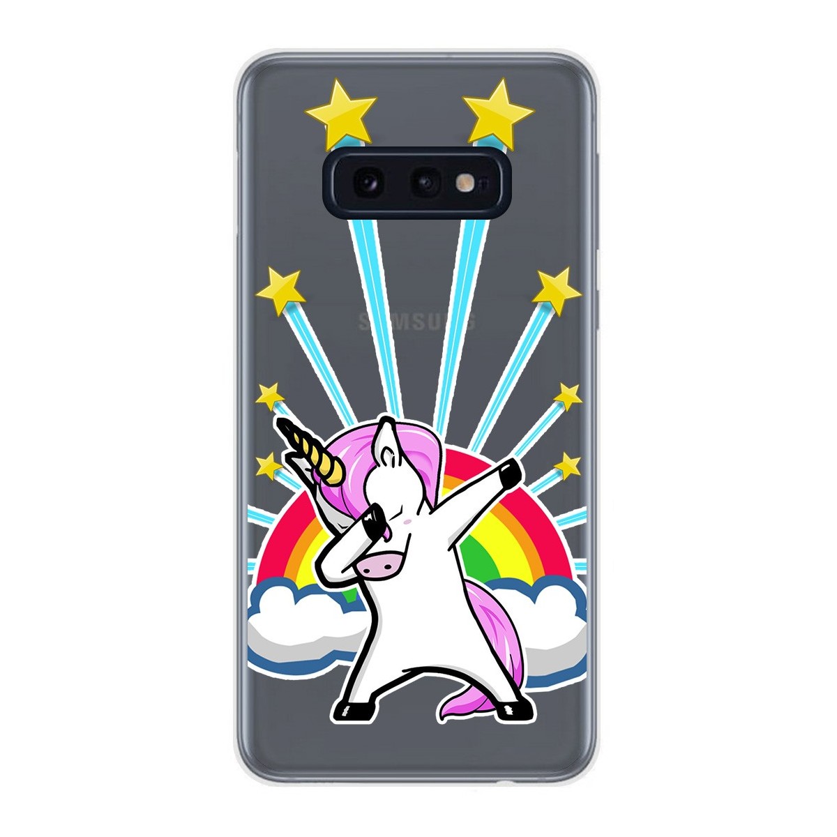 Funda Gel Transparente para Samsung Galaxy S10e diseño Unicornio Dibujos