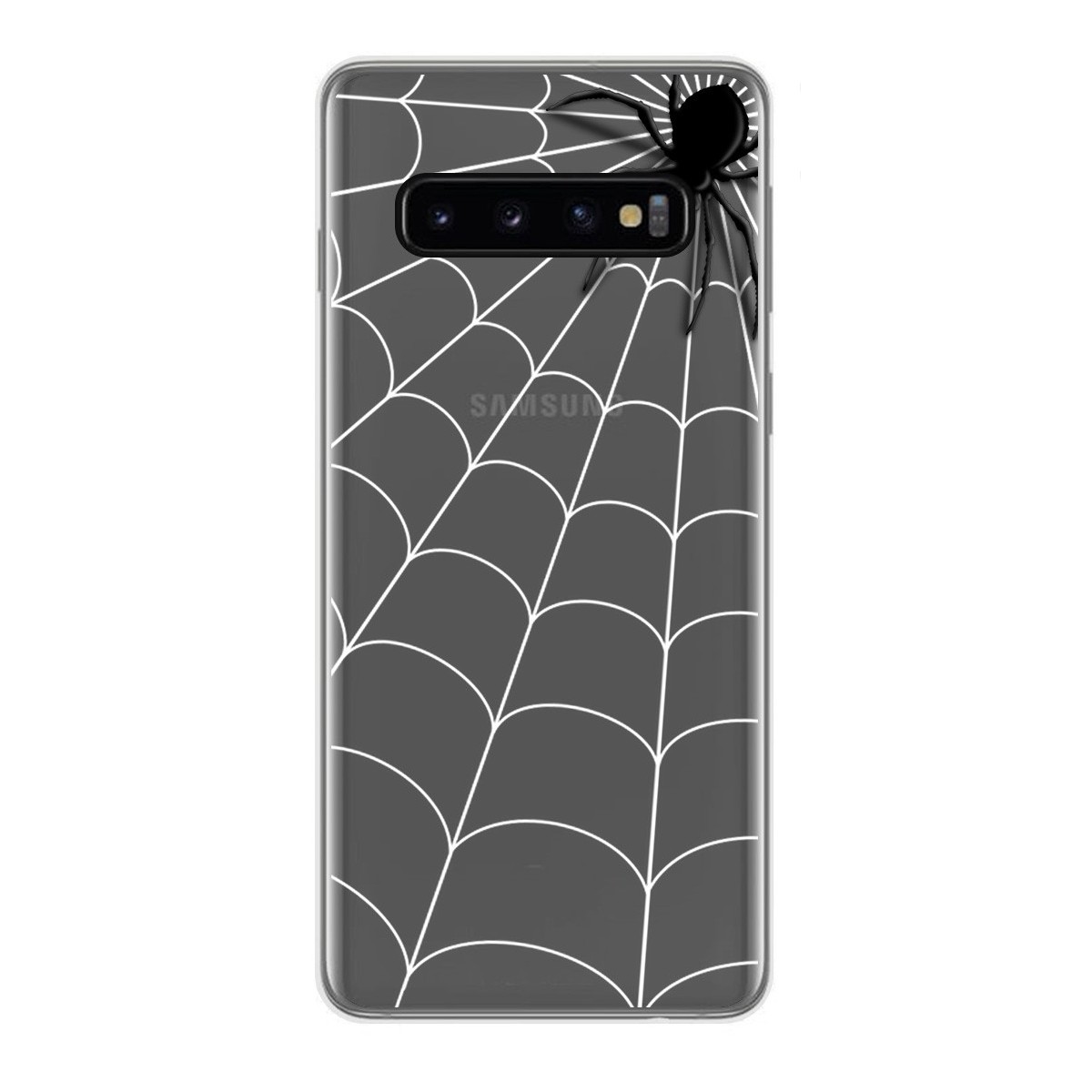 Funda Gel Transparente para Samsung Galaxy S10 Plus diseño Araña Dibujos