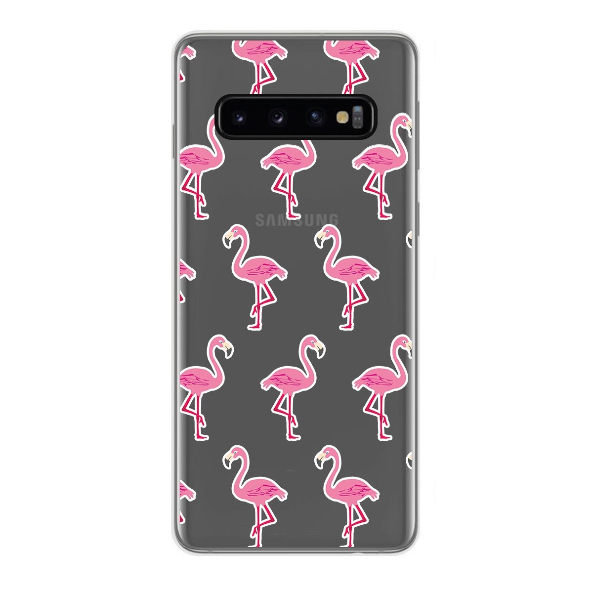 Funda Gel Transparente para Samsung Galaxy S10 Plus diseño Flamenco Dibujos