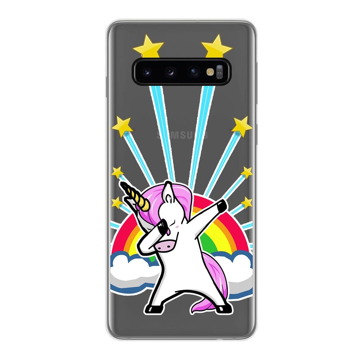 Funda Gel Transparente para Samsung Galaxy S10 Plus diseño Unicornio Dibujos