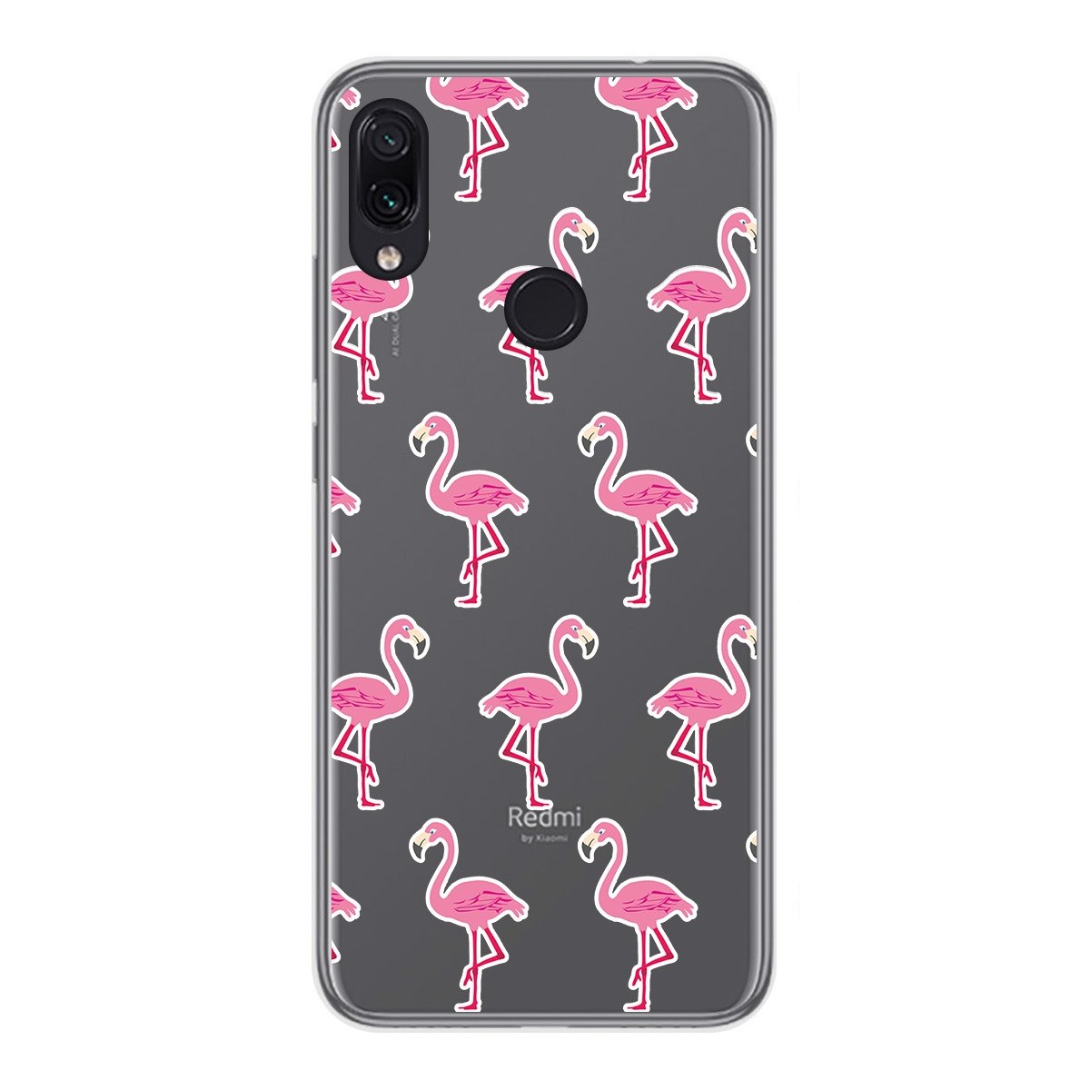 Funda Gel Transparente para Xiaomi Redmi Note 7 diseño Flamenco Dibujos