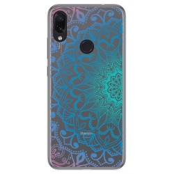 Funda Gel Transparente para Xiaomi Redmi Note 7 diseño Mandala Dibujos