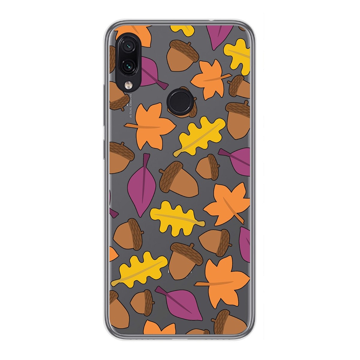 Funda Gel Transparente para Xiaomi Redmi Note 7 diseño Otoño Dibujos