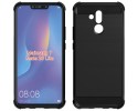 Funda Gel Tpu Anti-Shock Carbon Negra para Huawei Mate 20 Lite