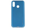 Funda Gel Tpu Mercury i-Jelly Metal para Huawei P Smart 2019 / Honor 10 Lite color Azul