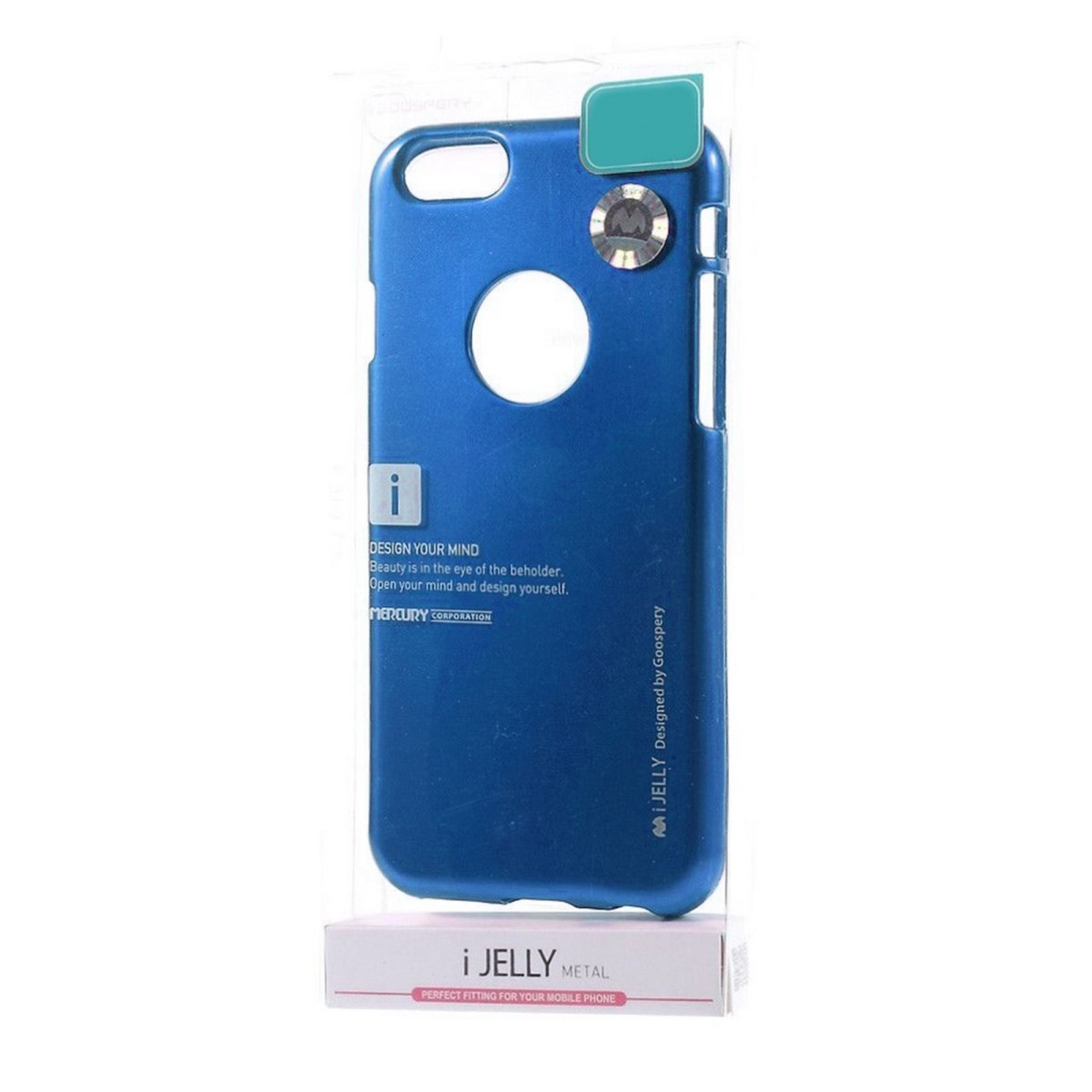 Funda Gel Tpu Mercury i-Jelly Metal para Huawei P Smart 2019 / Honor 10 Lite color Azul